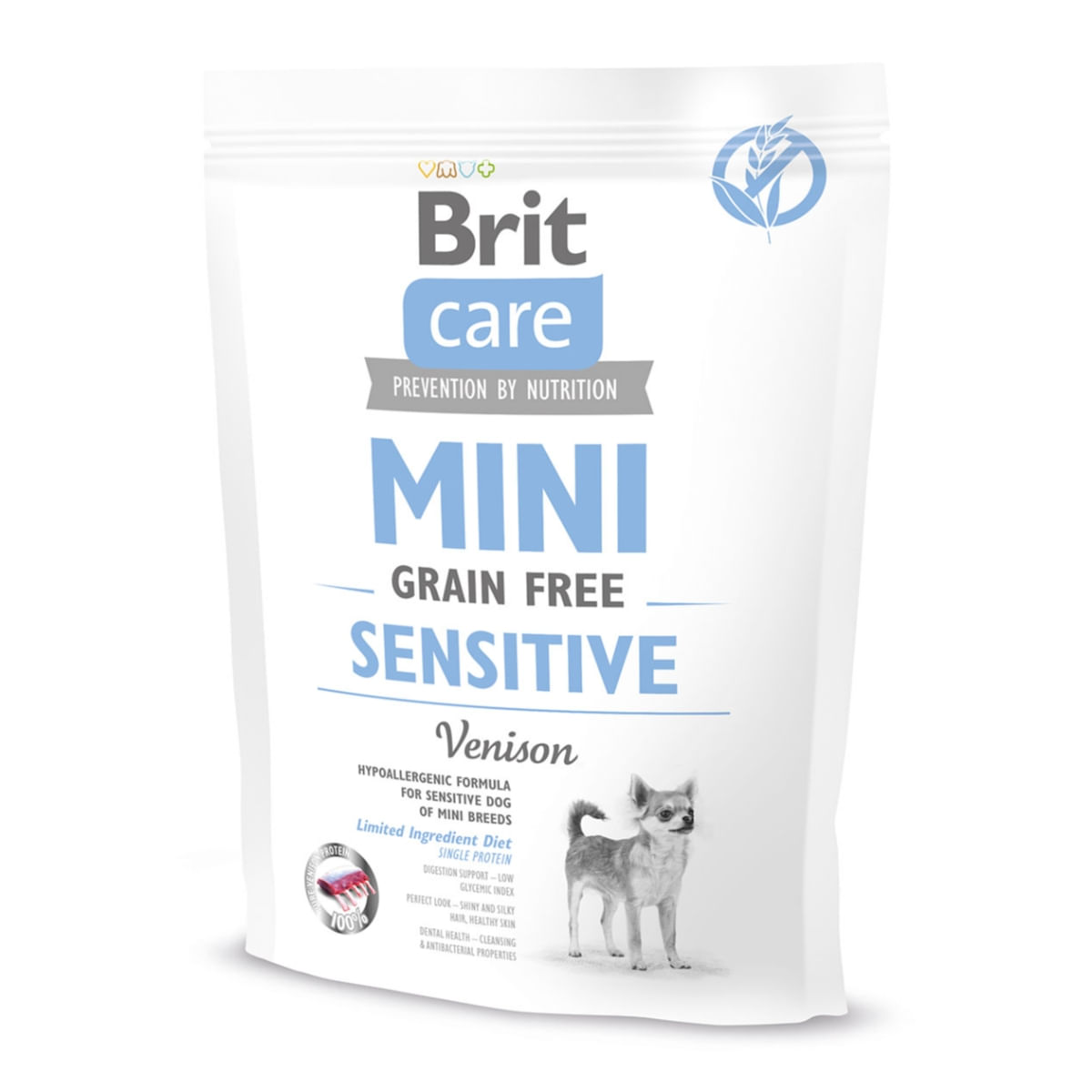 BRIT Care Mini Sensitive, XS-S, Vânat, hrană uscată fără cereale câini, sensibilităţi digestive, 400g - 1 | YEO