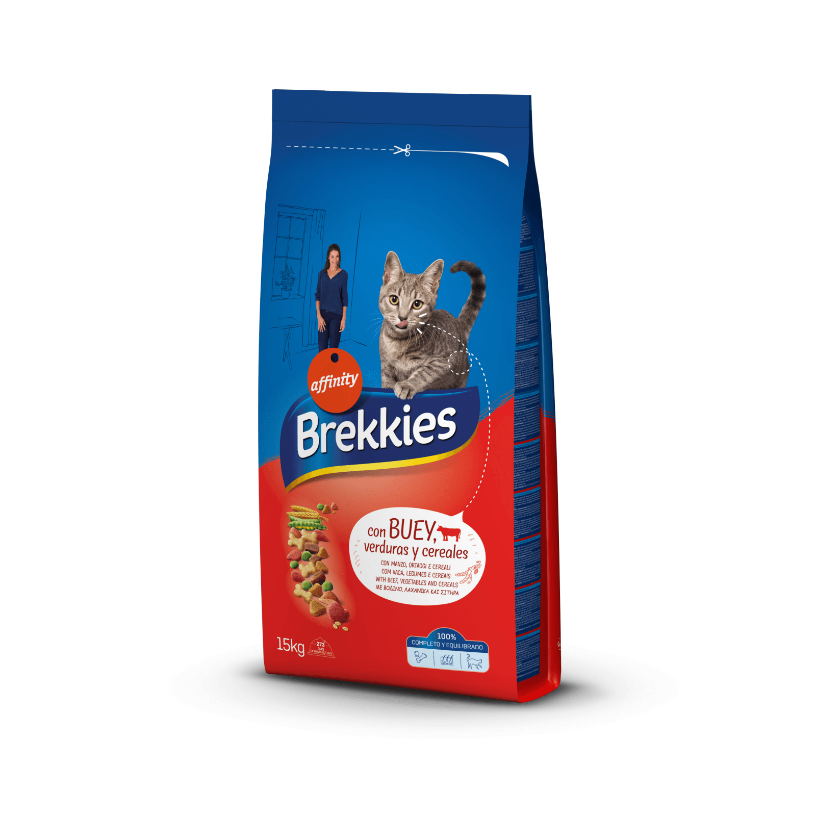 Brekkies Cat Excel Mix Vita, 15 kg - 1 | YEO