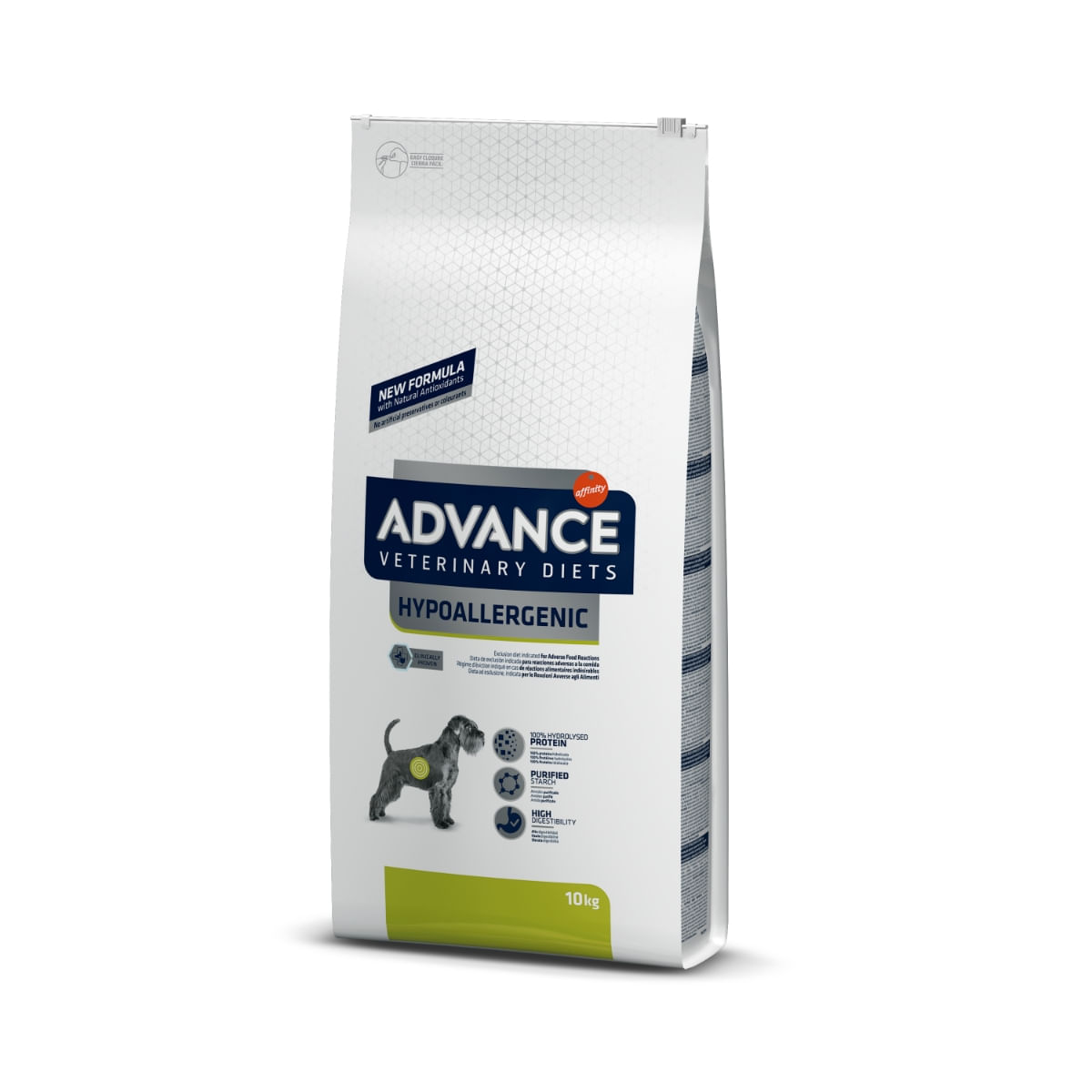 ADVANCE Veterinary Diets Dog Hypoallergenic, dietă veterinară, hrană uscată câini, afecțiuni digestive și dermatologice ADVANCE Veterinary Diets Hypoallergenic, dietă veterinară câini, hrană uscată, sistem digestiv, Piele & Blana, 10kg