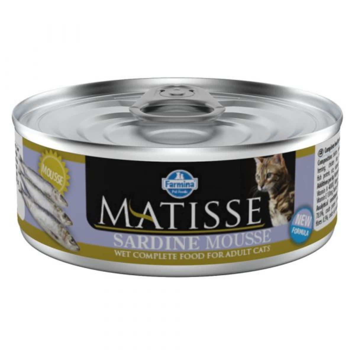 MATISSE, Sardine, conservă hrană umedă pisici, (pate), 85g - 1 | YEO