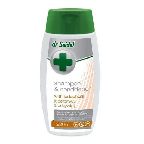 Sampon Si Balsam Pentru Caini Dr. Seidel Iodofor, 220 ml