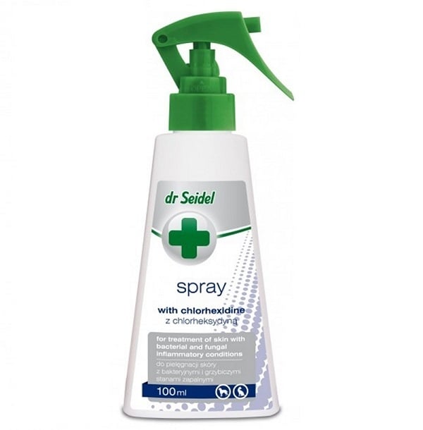 Spray Pentru Caini Si Pisici Dr. Seidel Cu Clorhexidina 4%, 100 ml