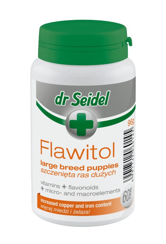 Suplimente pentru Caini Dr. Seidel Flawitol Puppy Large Breed, 60 tablete