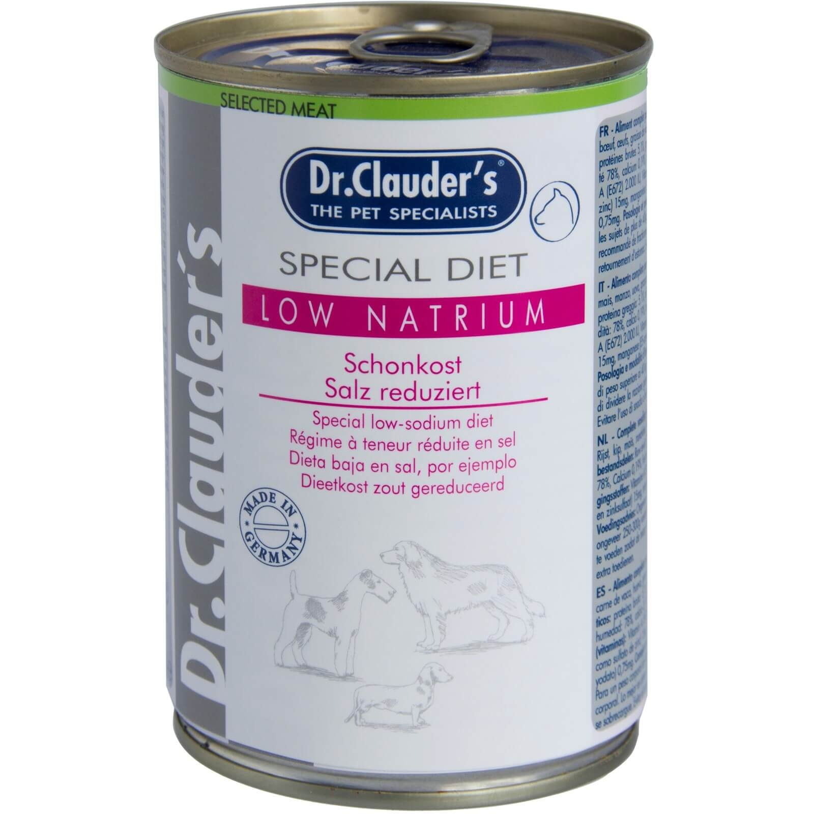 Dr. Clauder\'s Diet Dog Low Natrium, 400 g