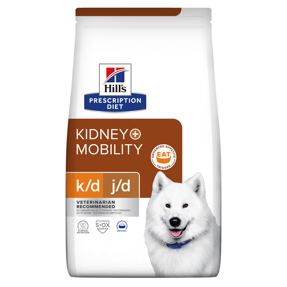 HILL\'S Prescription Diet k/d+j/d Kidney Care + Mobility, dietă veterinară câini, hrană uscată, afecțiuni renale și articulare HILL\'S Prescription Diet k/d+j/d Kidney Care + Mobility, dietă veterinară câini, hrană uscată, sistem renal, sistem articular, 1 - 1 | YEO