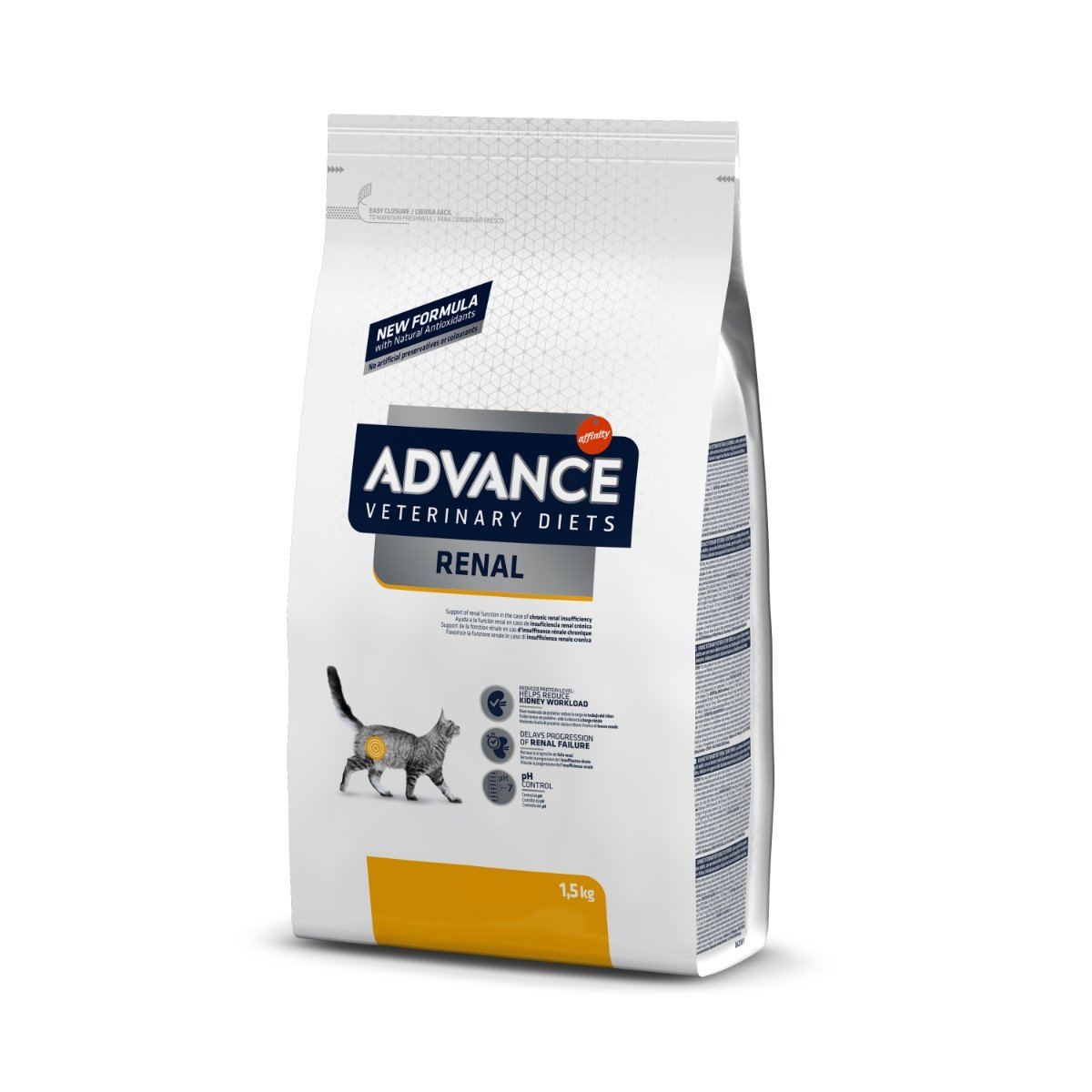 ADVANCE Veterinary Diets Cat Renal, dietă veterinară, hrană uscată pisici, afecțiuni renale cronice ADVANCE Veterinary Diets Renal, dietă veterinară pisici, hrană uscată, sistem renal, 1.5kg