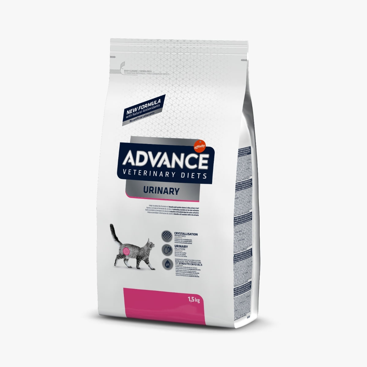 ADVANCE Veterinary Diets Cat Urinary, dietă veterinară, hrană uscată pisici, afecțiuni urinare ADVANCE Veterinary Diets Urinary, dietă veterinară pisici, hrană uscată, sistem urinar, 1.5kg