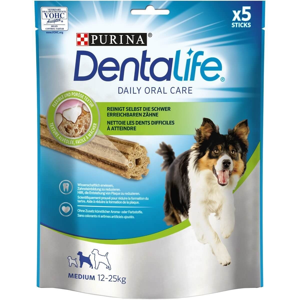 PURINA Dentalife Adult Medium, recompense câini de talie medie, batoane, 5buc - 1 | YEO