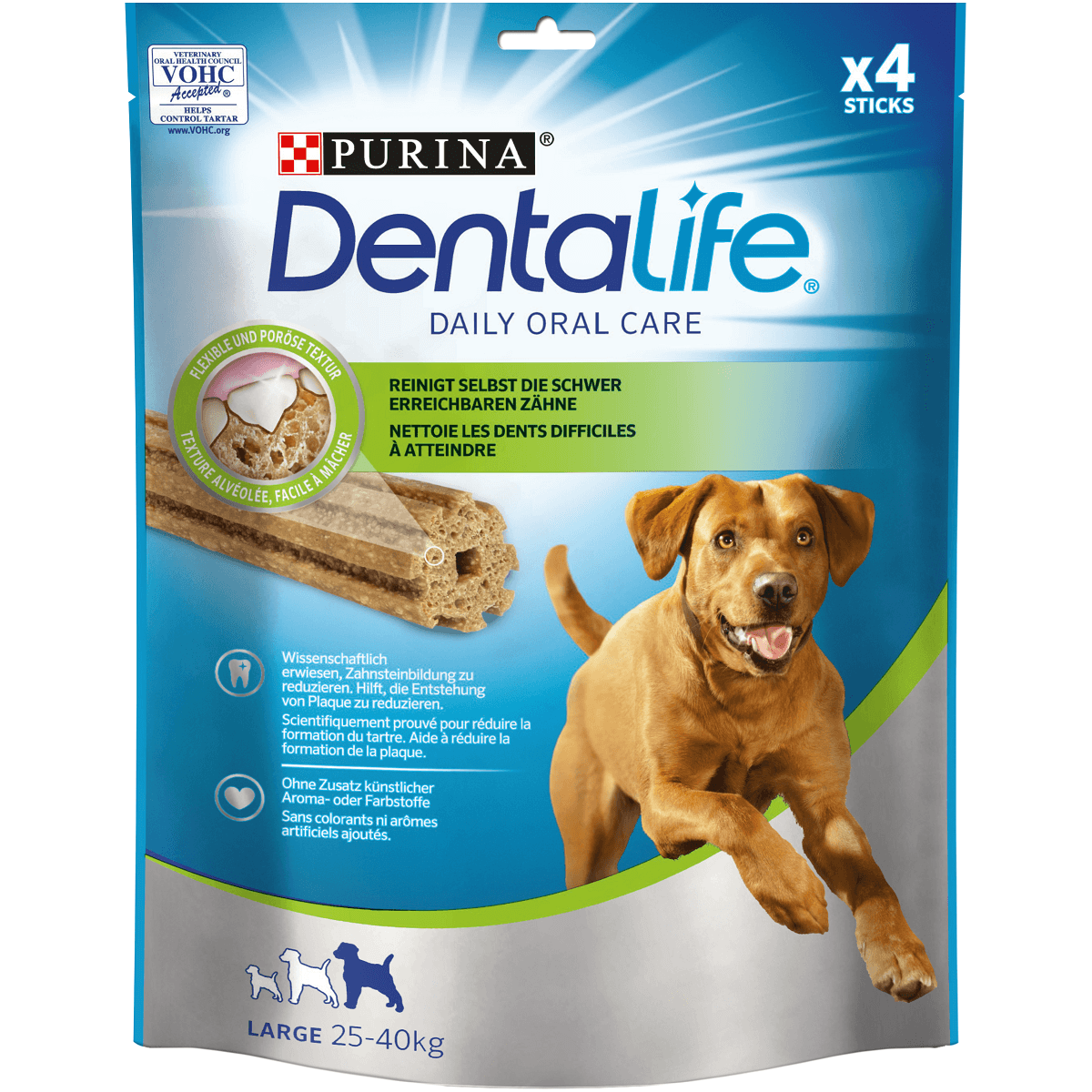 PURINA Dentalife Adult Large, recompense câini de talie mare, batoane, 4buc - 1 | YEO