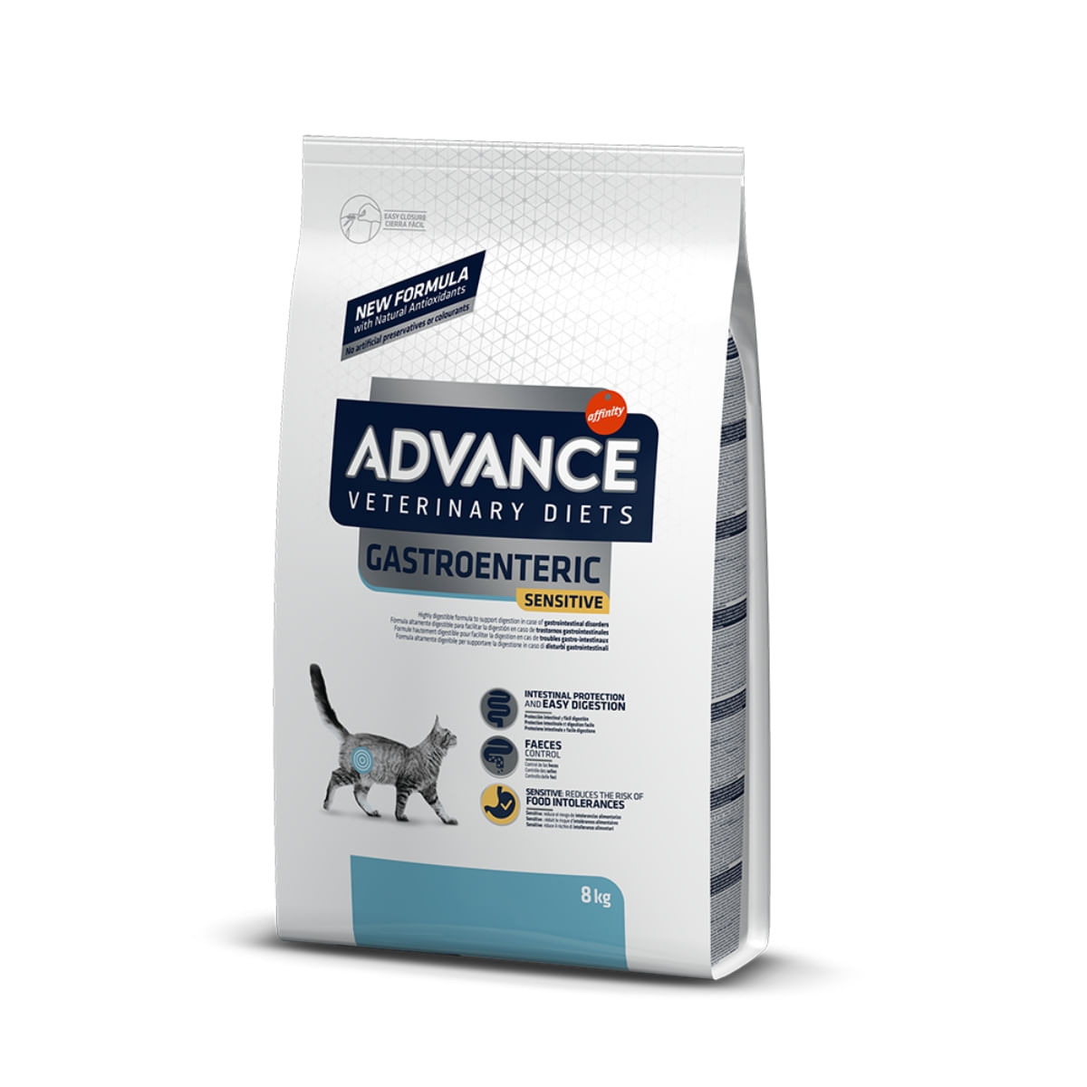 ADVANCE Veterinary Diets Cat Gastro Sensitive, dietă veterinară, hrană uscată pisici, afecțiuni digestive ADVANCE Veterinary Diets Gastroenteric Sensitive, dietă veterinară pisici, hrană uscată, sistem digestiv, 8kg