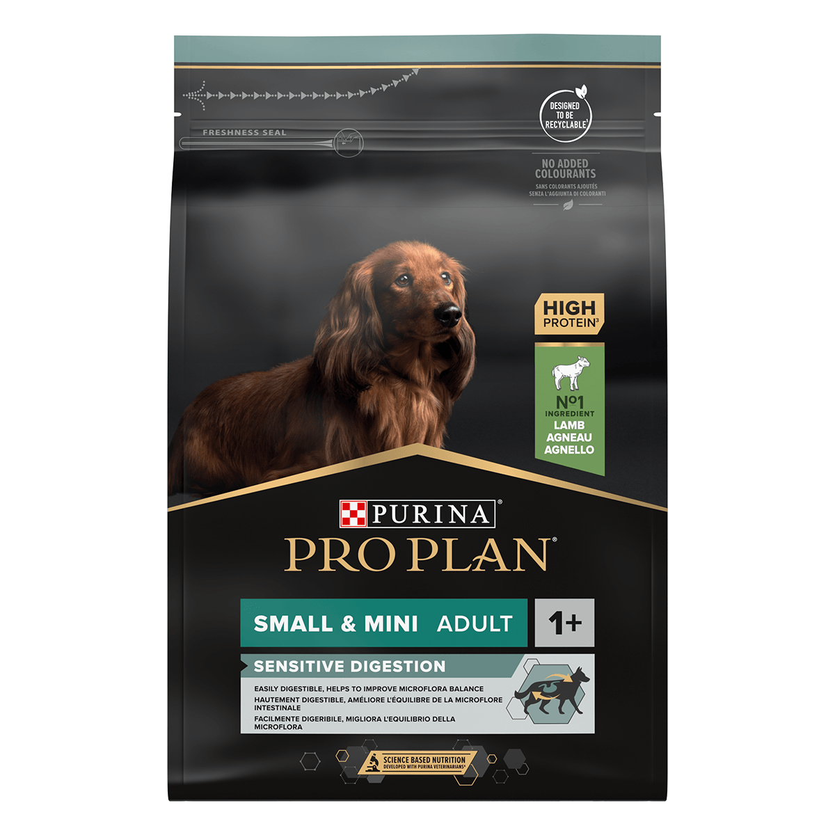 PURINA Pro Plan Sensitive Digestion Adult XS-S, Miel, hrană uscată câini, sensibilități digestive, 3kg - 4 | YEO