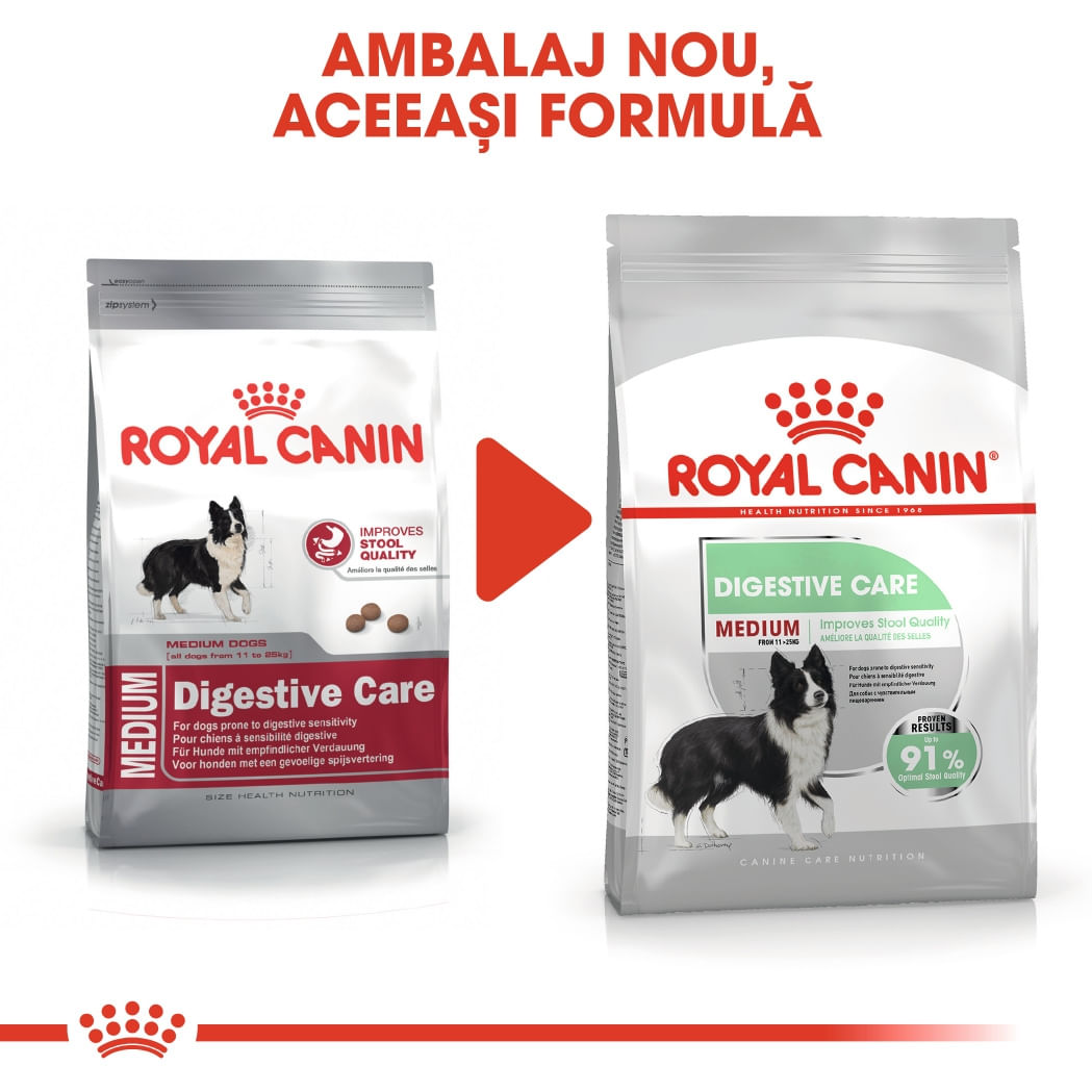 ROYAL CANIN Medium Digestive Care, hrană uscată câini, confort digestiv, 12kg