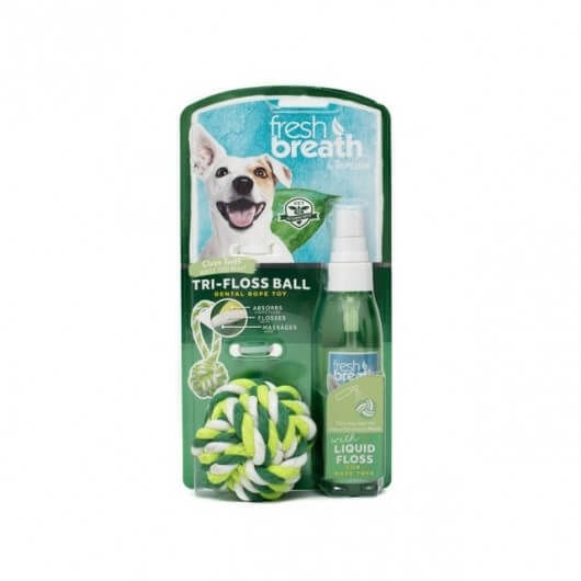 Tri-Floss Ball with Liquid Floss TropiClean, 118 ml