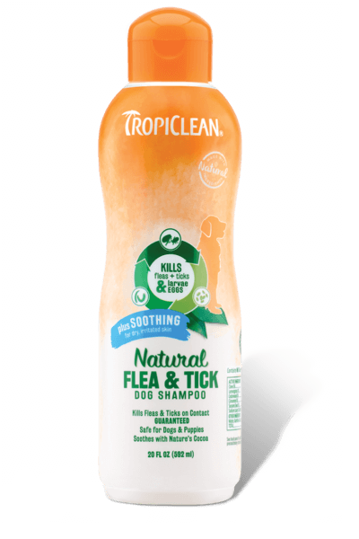 Tropiclean Natural Flea and Tick Shampoo Maximum Strength, 592 ml - 1 | YEO