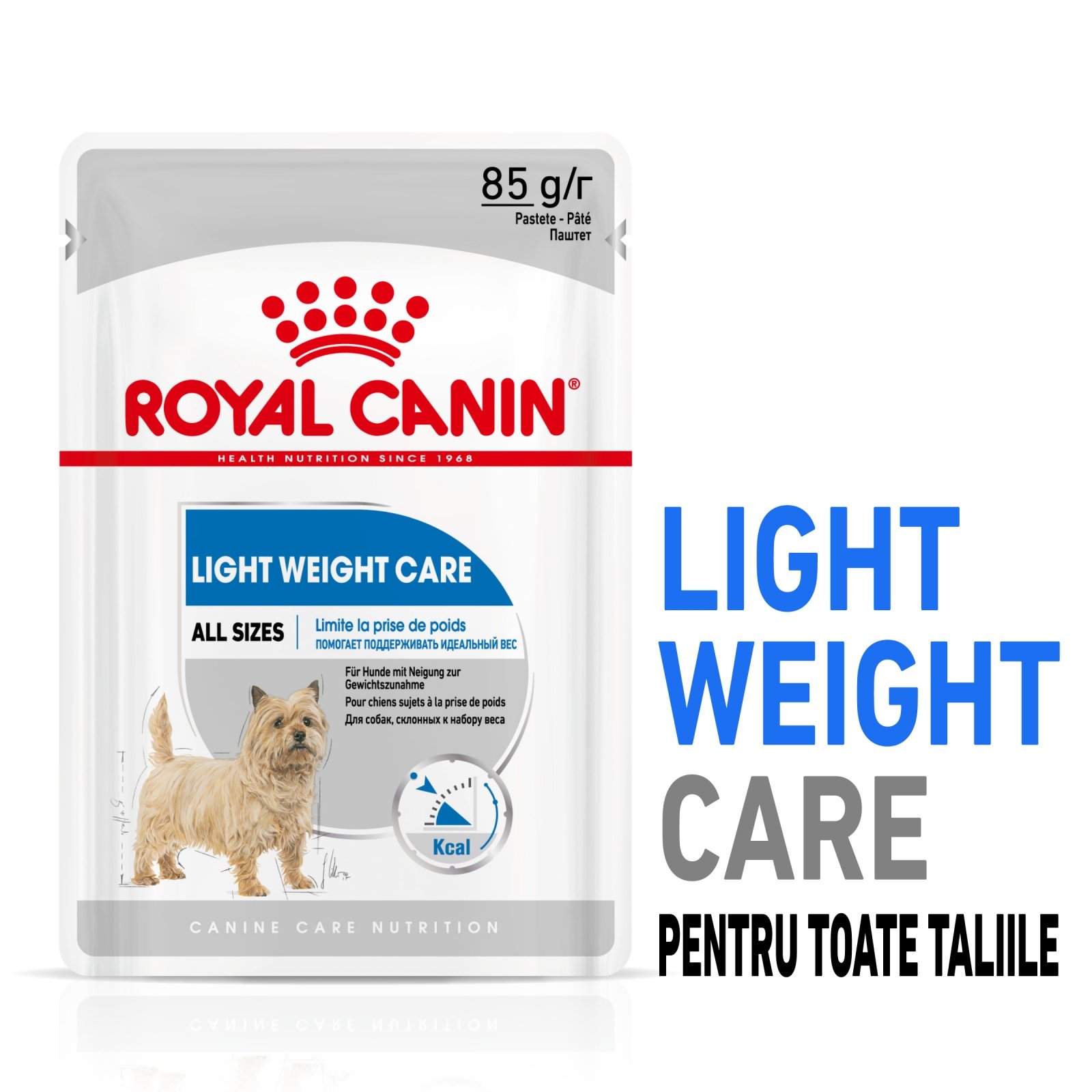 Royal Canin Light Weight Care Adult, hrană umedă câini, managementul greutății (pate) Royal Canin Light Weight Care Adult, plic hrană umedă câini, managementul greutății (pate), 85g