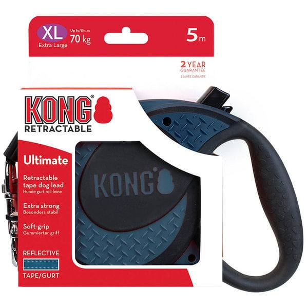 Lesa Retractabila Kong Ultimate 5m-70 Kg, Albastru