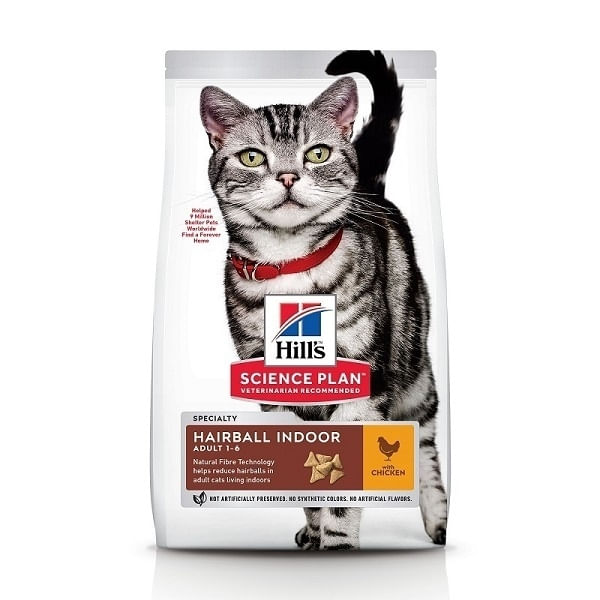 Hill\'s SP Feline Adult Hairball & Indoor, 3 kg