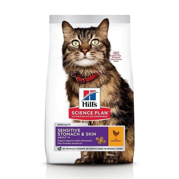 Hill\'s SP Feline Adult Skin&Stomach Pui, 7 Kg