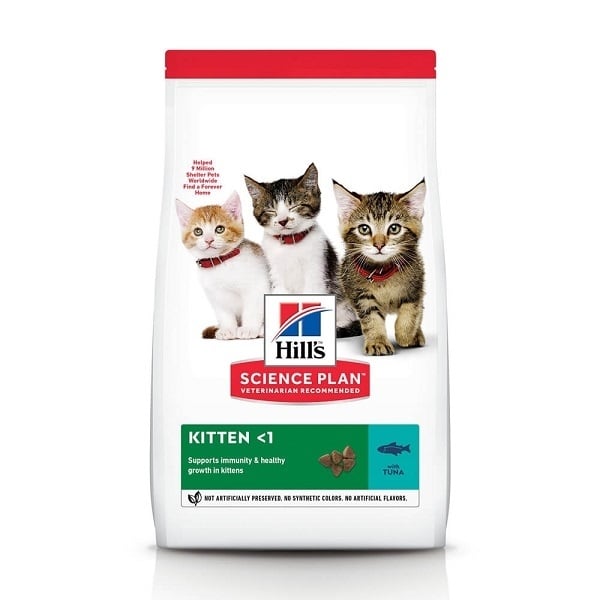 HILL\'S Science Plan Kitten, Ton, hrană uscată pisici junior Hill\'s SP Feline Kitten Ton, 300 g