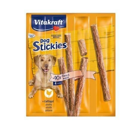 RECOMPENSE VITAKRAFT DOG STICKIES PASARE 4 BUC, 44 G