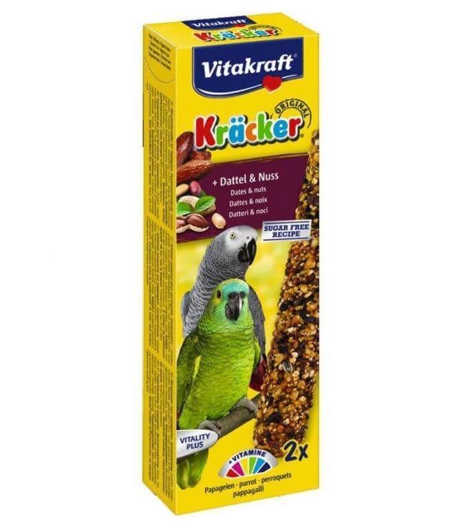 VITAKRAFT BATON PAPAGAL CU NUCI, 180G