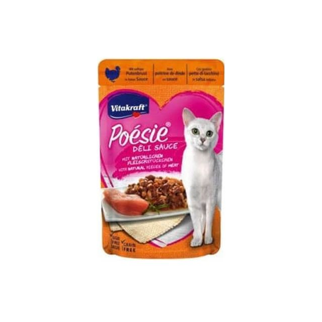 Vitakraft Poesie Plic Piept Curcan In Sos, 85 g