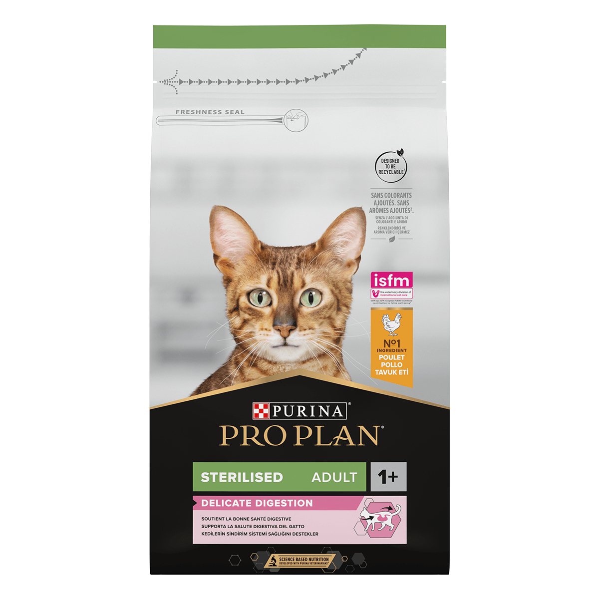 PURINA Pro Plan Sterilised OptiDigest, Pui, hrană uscată pisici sterilizate, 1.5kg - 2 | YEO