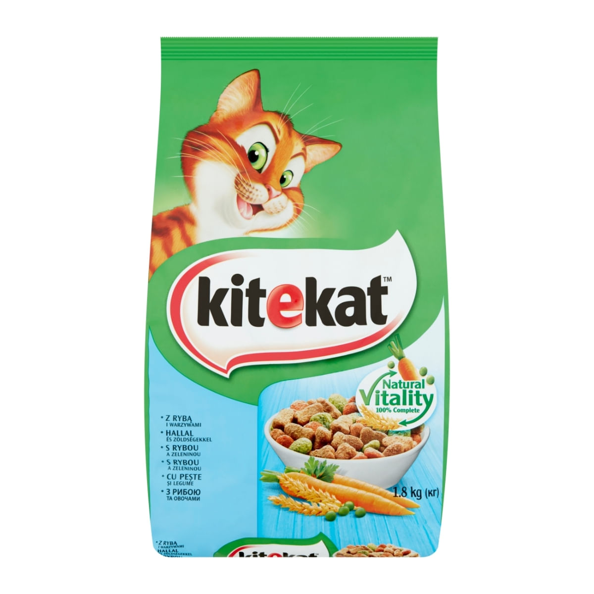 KITEKAT, Ton și legume, hrană uscată pisici, 1.8kg