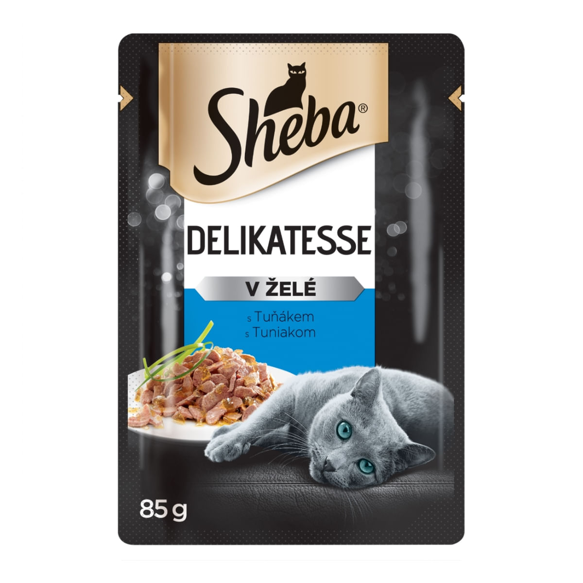 SHEBA Delicatese, Ton, plic hrană umedă pisici, (în aspic), bax, 85g x 28buc - 1 | YEO