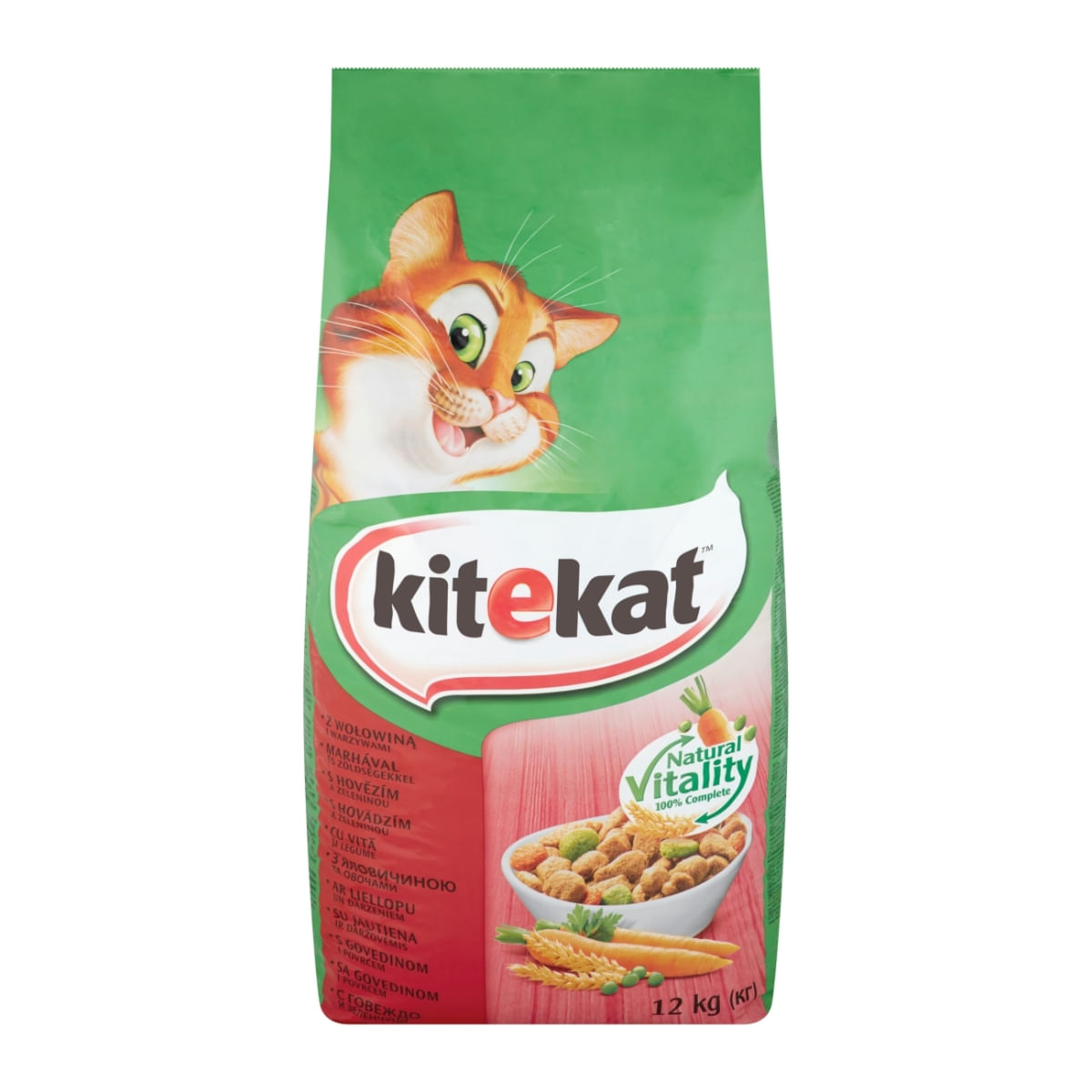 KITEKAT, Vită și legume, hrană uscată pisici, 12kg - 2 | YEO