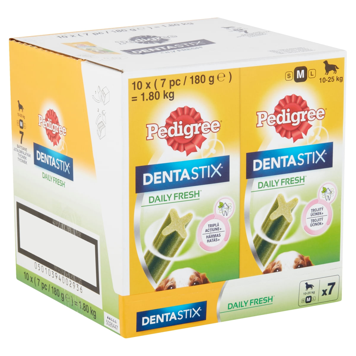PEDIGREE DentaStix Daily Fresh, recompense câini talie medie, batoane, ceai verde, 7buc - 3 | YEO