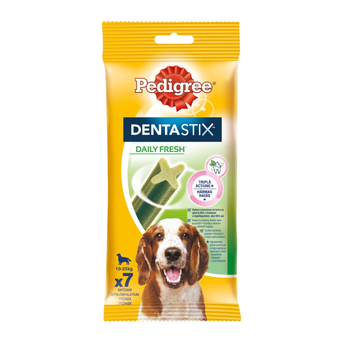 PEDIGREE DentaStix Daily Fresh, recompense câini talie medie, batoane, ceai verde, 7buc - 3 | YEO