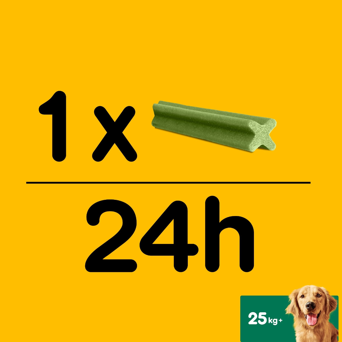 PEDIGREE DentaStix Daily Fresh, recompense câini talie mare, batoane, ceai verde, 7buc