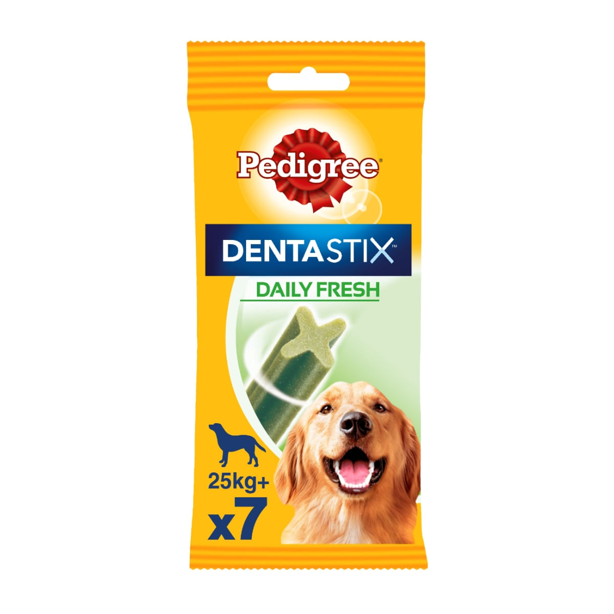 PEDIGREE DentaStix Daily Fresh, recompense câini talie mare, batoane, ceai verde, 7buc