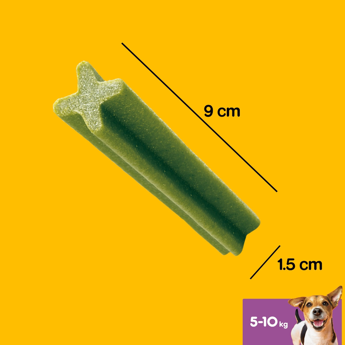 PEDIGREE DentaStix Daily Fresh, recompense câini talie mica, batoane, ceai verde, 7buc