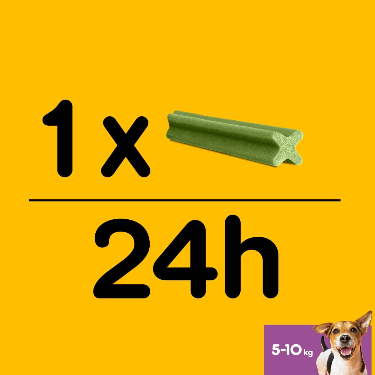 PEDIGREE DentaStix Daily Fresh, recompense câini talie mica, batoane, ceai verde, 7buc