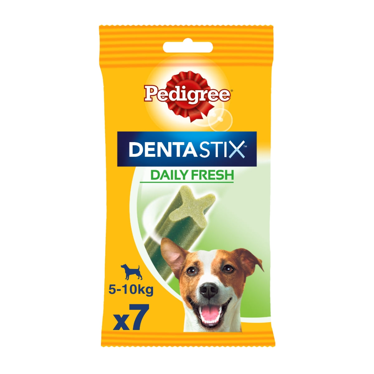 PEDIGREE DentaStix Daily Fresh, recompense câini talie mica, batoane, ceai verde, 7buc