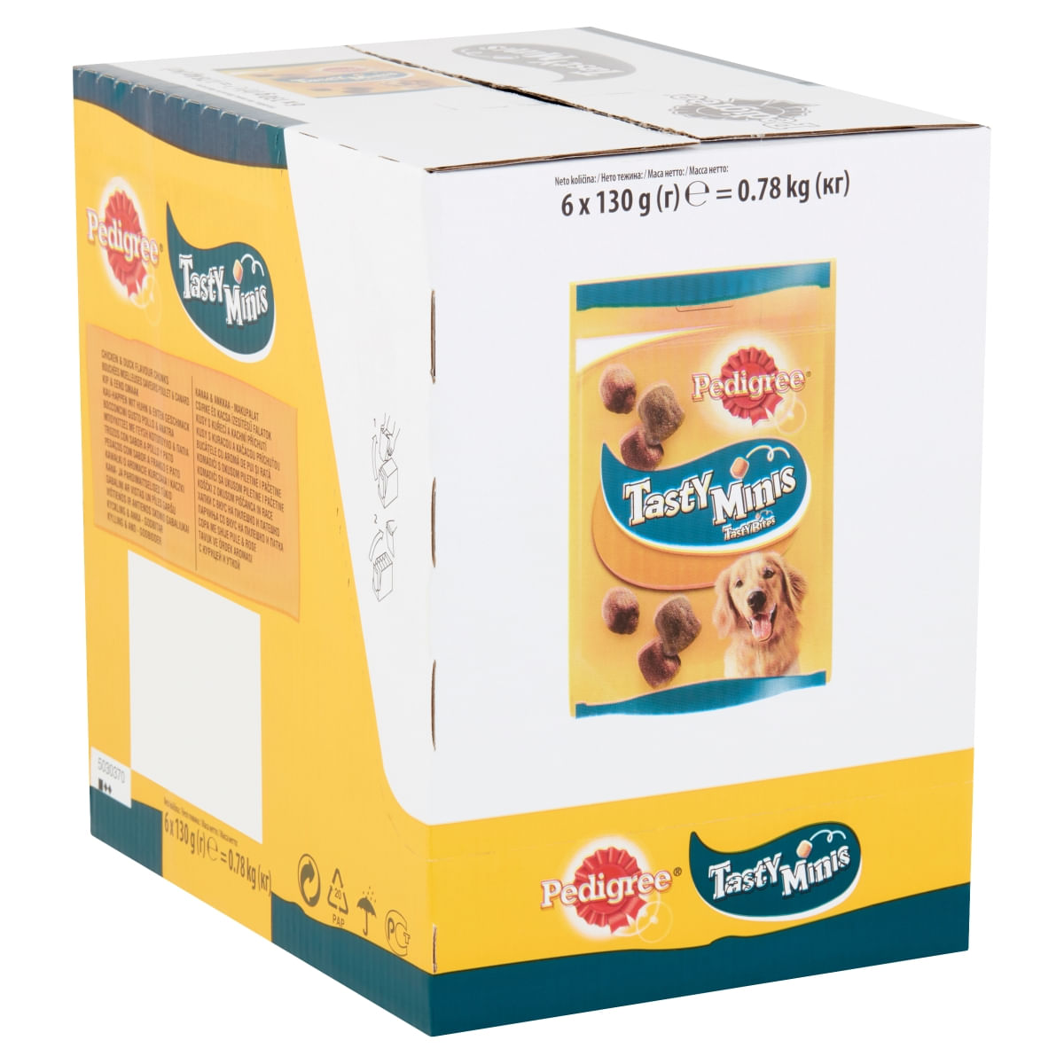 PEDIGREE Tasty Bites, recompense câini, cubulețe cu branză, 130g