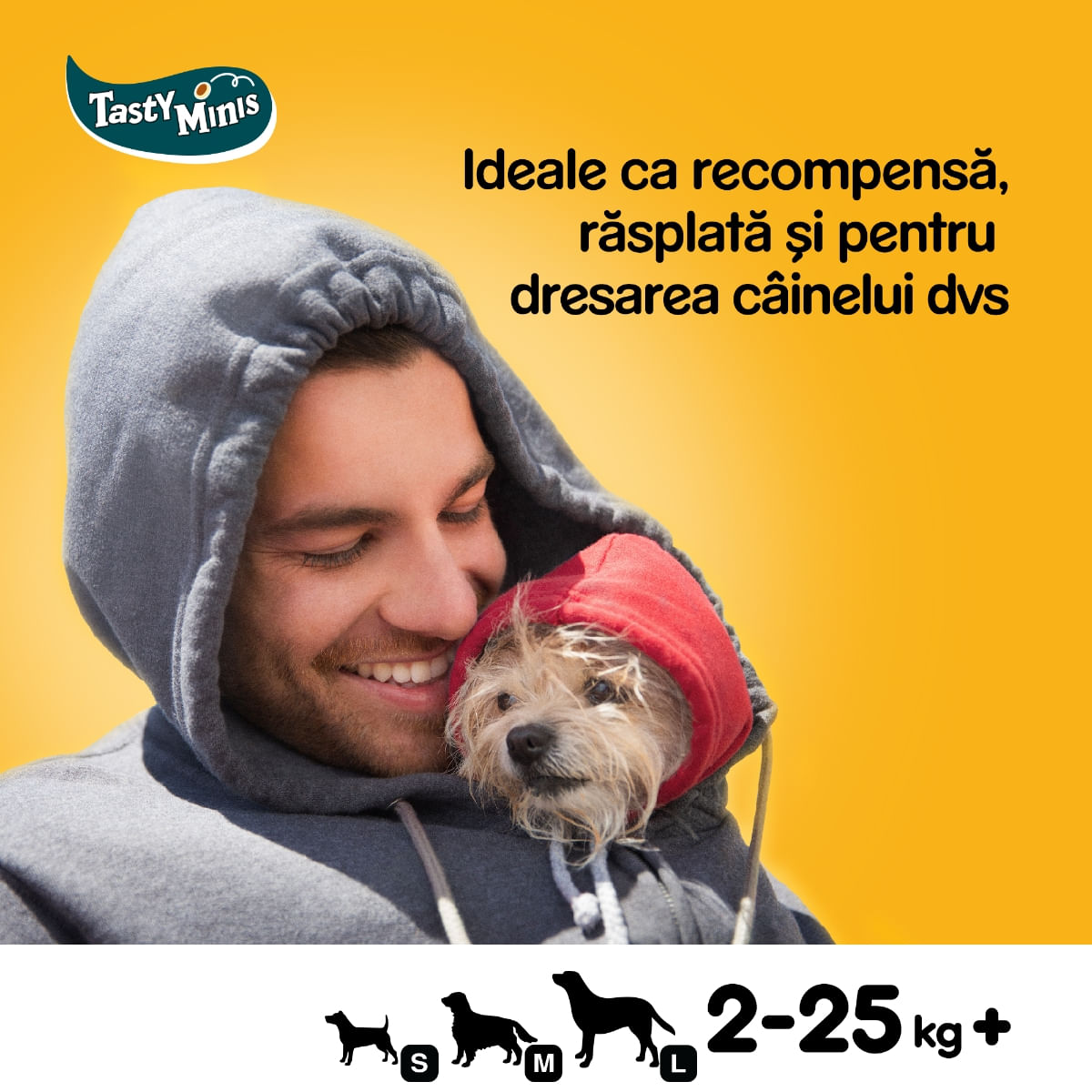 PEDIGREE Tasty Bites, recompense câini, feliuțe cu branză, 155g