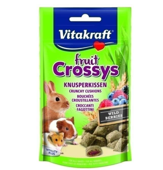 Vitakraft Crossys Snack Rozatoare Wildberry, 50 g