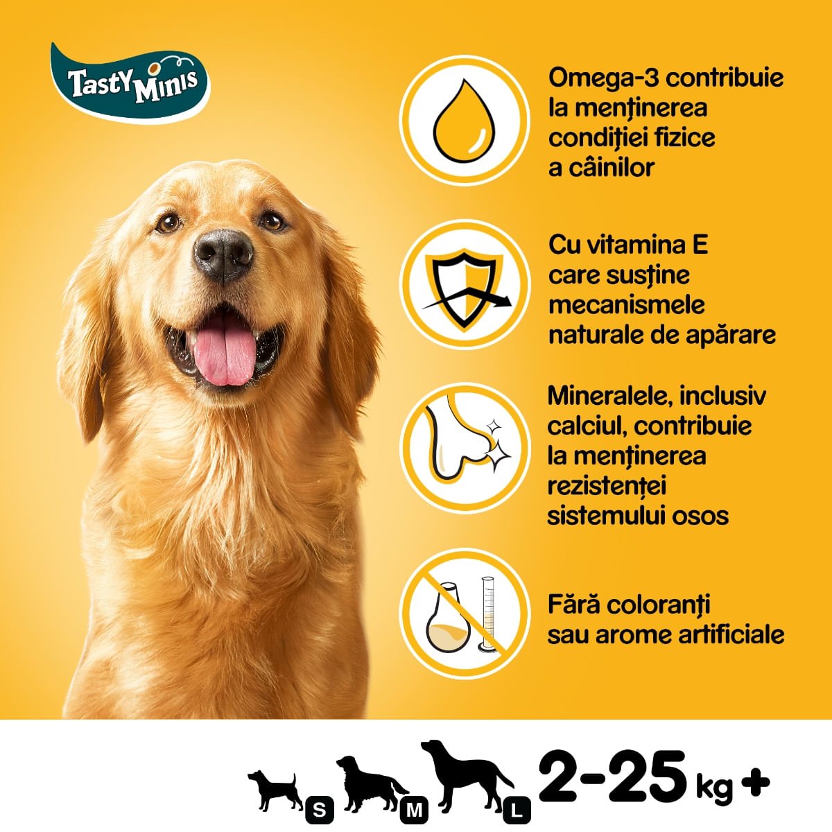 PEDIGREE Tasty Bites, recompense câini, feliuțe cu branză, 155g