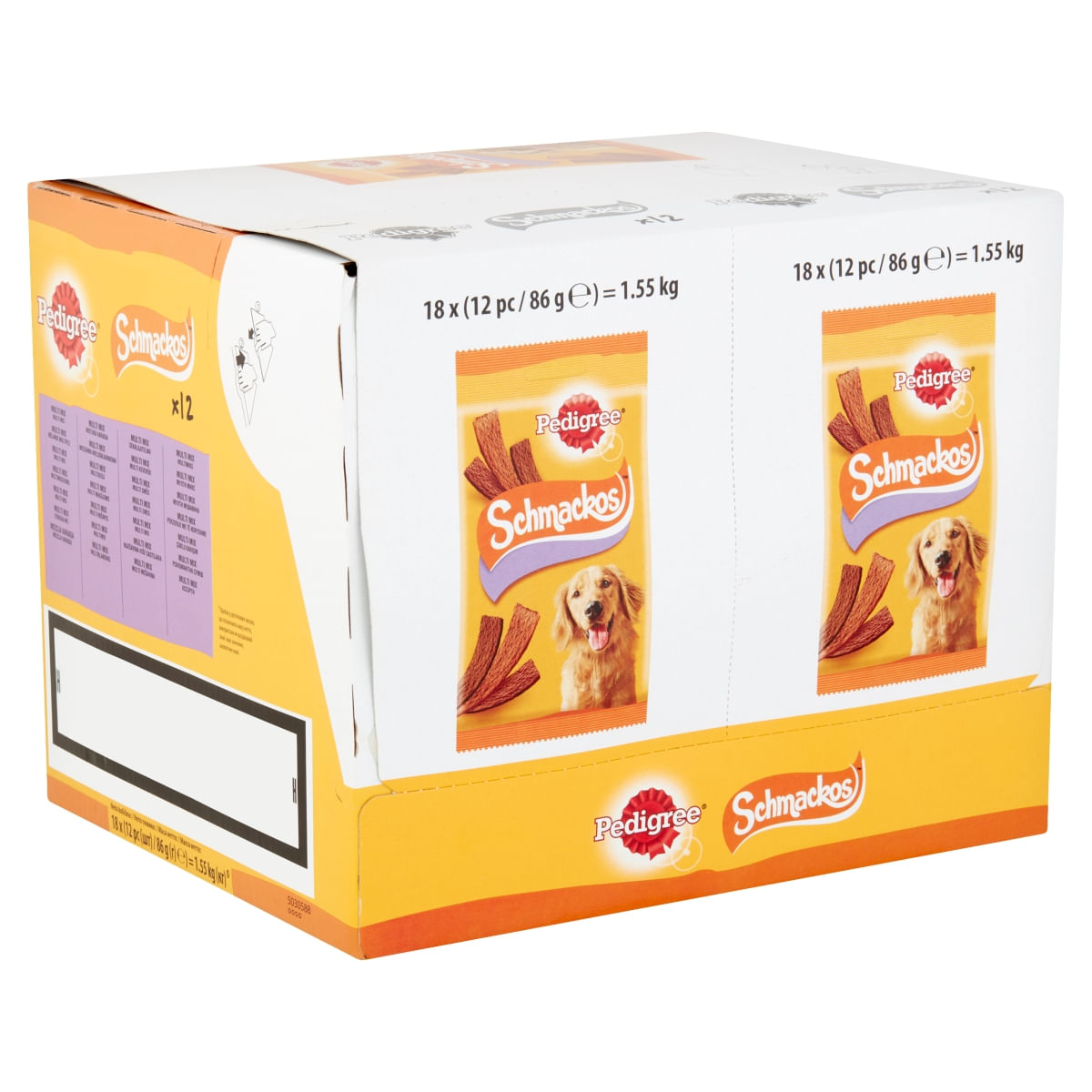 PEDIGREE Schmackos Multi Mix, recompense câini, benzi moi, carne, 12buc - 3 | YEO