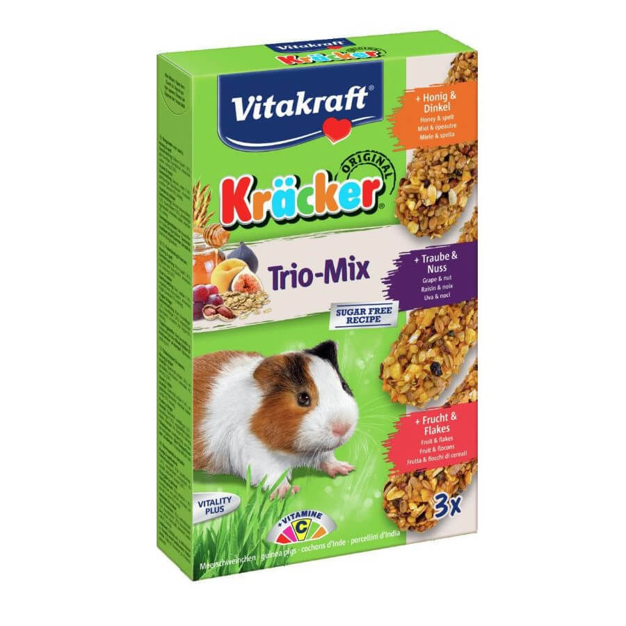 Vitakraft Kracker G Pig Trio Miere, Nuci, Fructe, 168 g - 1 | YEO