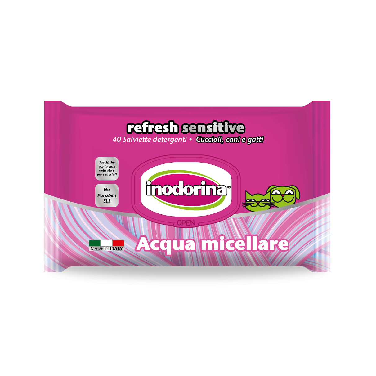 Servetele Inodorina Refresh Sensitive Acqua Micellara 40 Buc - 1 | YEO