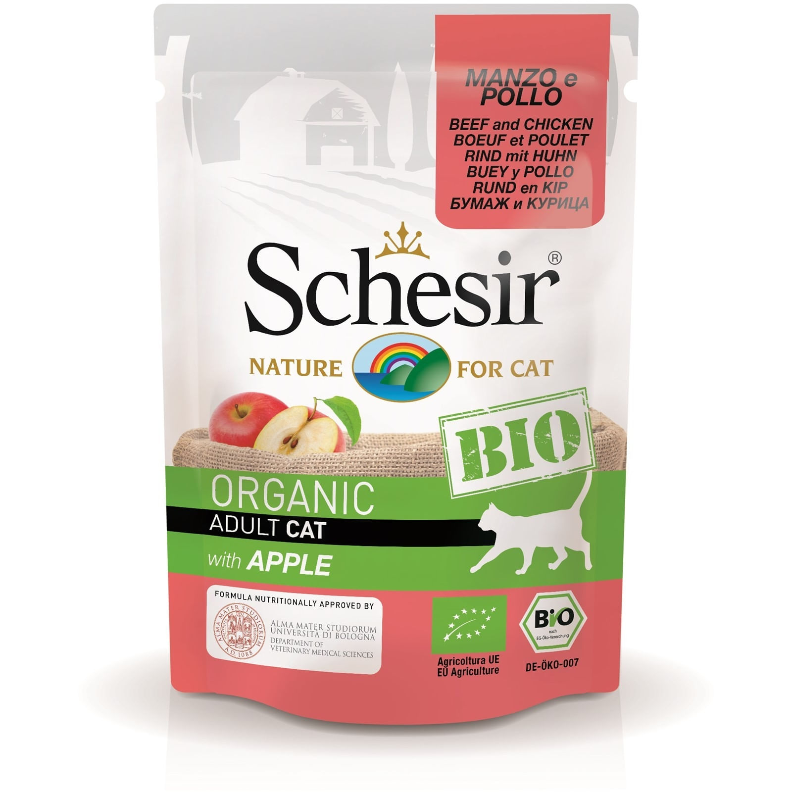 Schesir Cat Bio Vita, Pui si Mar, Plic 85 g