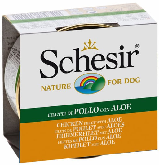 Schesir Dog Adult Pui si Aloe, 150 g - 1 | YEO