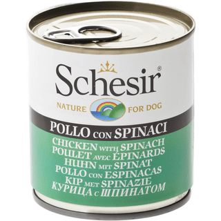 Schesir Dog Adult Pui si Spanac, 285 g