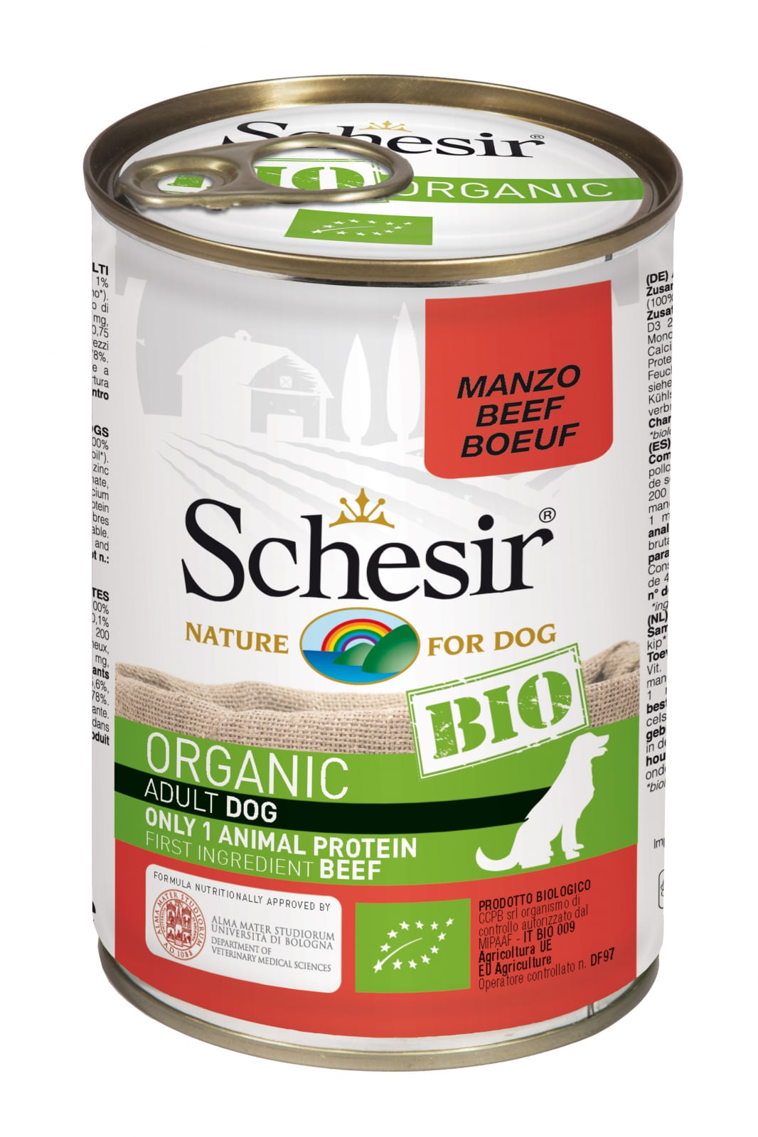 Schesir Dog Bio Adult cu Vită,  400 g