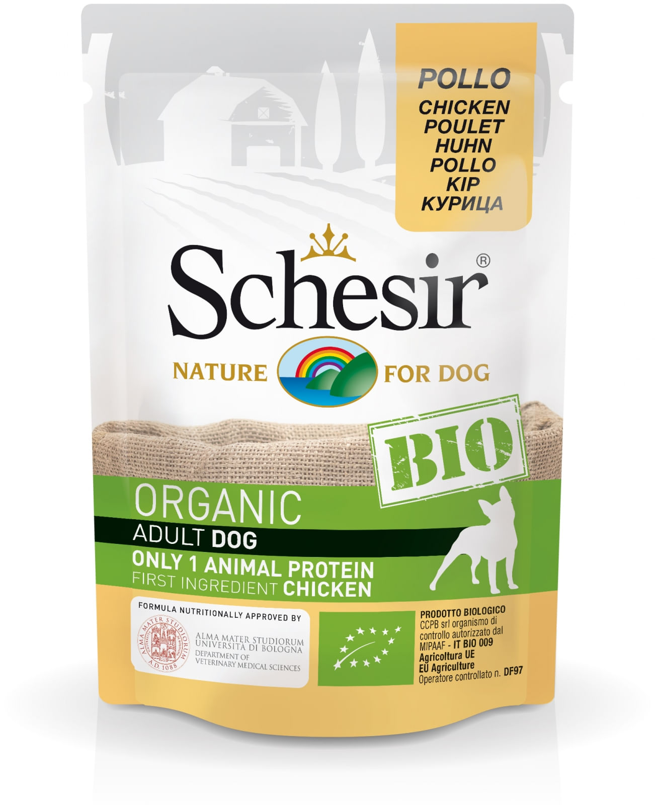 Schesir Dog Bio Adult cu Pui, 85 g