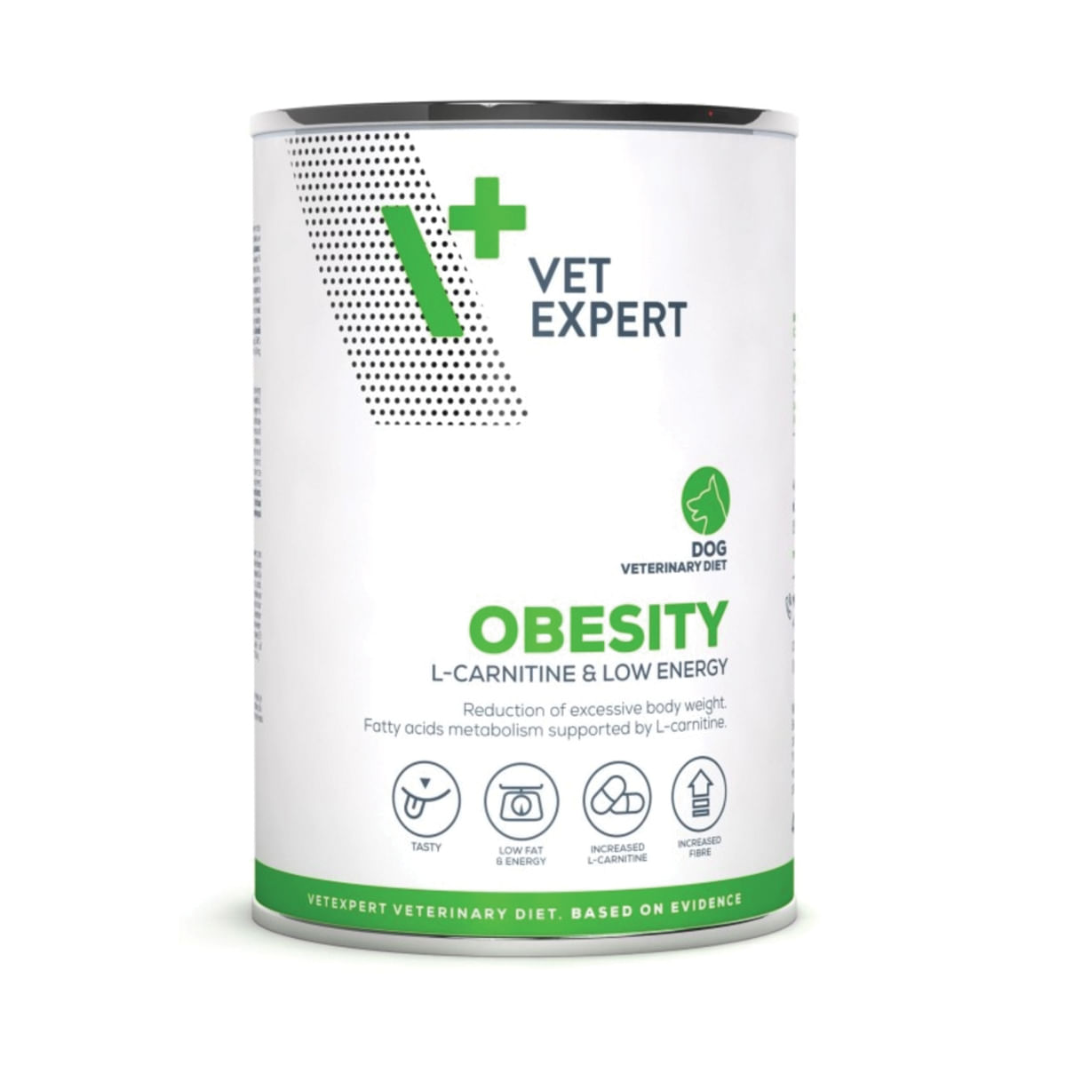 4T Veterinary Diet Obesity Dog Miel si Pui, 400 g